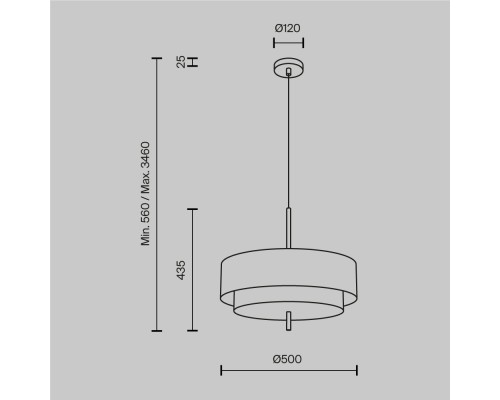 Подвесной светильник Maytoni MOD613PL-05GR