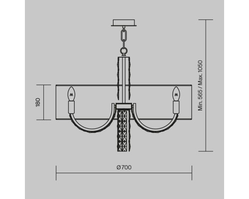 Подвесной светильник Maytoni DIA008PL-06CH