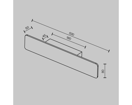 Настенный светильник (бра) Technical C81WL-18W3K-B