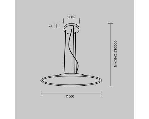 Подвесной светильник Maytoni MOD471PL-L57WK