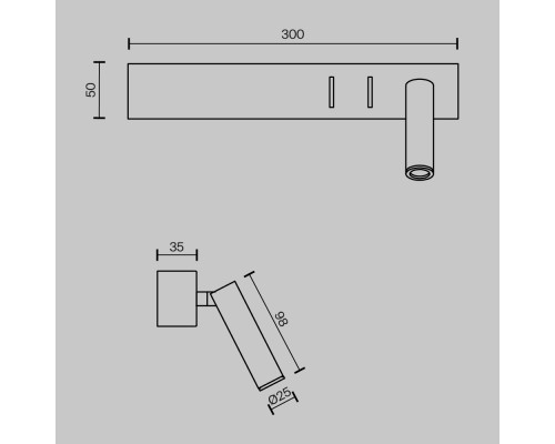 Настенный светильник (бра) Technical C031WL-L8W3K1