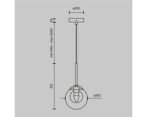 Подвесной светильник Maytoni MOD521PL-01G1