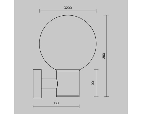 Настенный светильник (бра) Outdoor O598WL-01B
