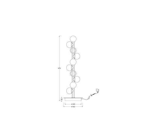 Настольный светильник Maytoni MOD081TL-L14G3K