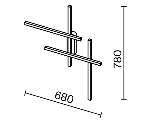 Настенный светильник (бра) Maytoni MOD248WL-L24BK