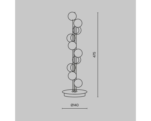Настольный светильник Maytoni MOD081TL-L14G3K