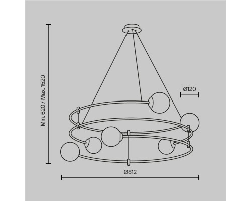 Подвесной светильник Maytoni MOD317PL-06B