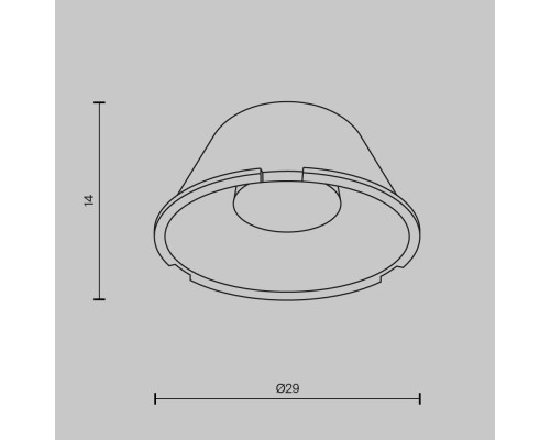 Комплектующие для светильника Technical LensD29-15