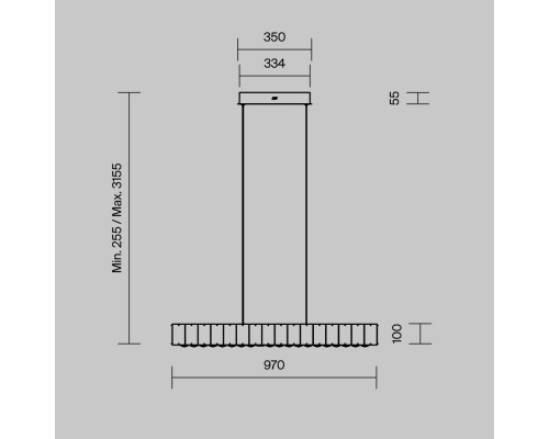 Подвесной светильник Maytoni MOD517PL-L28BS3K