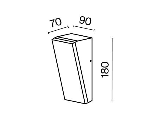 Настенный светильник (бра) Outdoor O436WL-L10GF3K1
