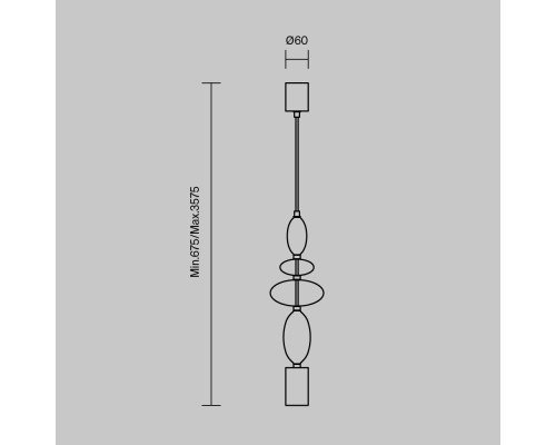 Подвесной светильник Maytoni MOD071PL-L8B3K1
