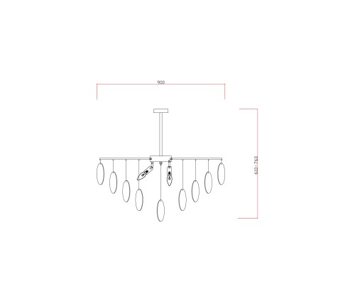 Люстра Freya FR5104PL-08BS2