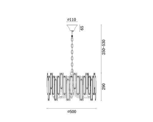 Подвесной светильник Freya FR5085PL-05CH