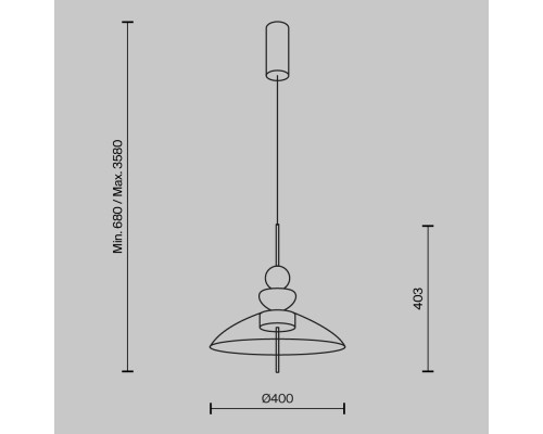 Подвесной светильник Maytoni MOD185PL-L6B3K3