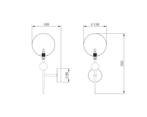 Бра Freya Maddison FR5115WL-01BZ