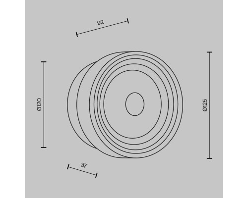 Настенный светильник (бра) Maytoni MOD493WL-L6PTK2