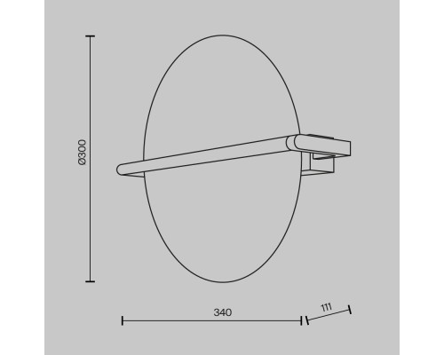 Настенный светильник (бра) Maytoni MOD279WL-L14B3K