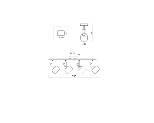Спот Freya FR5042CW-04B