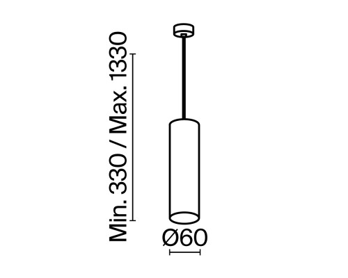 Подвесной светильник Technical P075PL-01MG