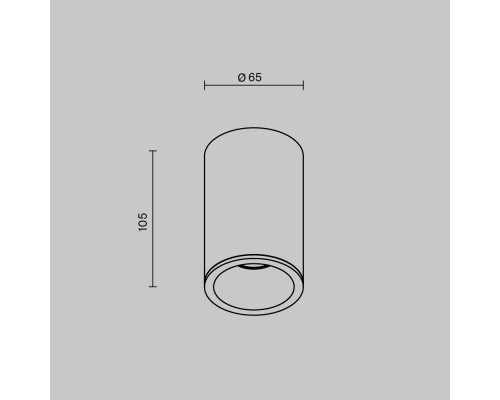 Потолочный светильник Technical C029CL-01-S-B