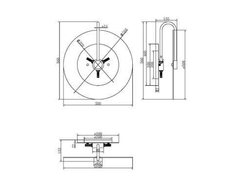 Настенный светильник (бра) Maytoni MOD305WL-03CH