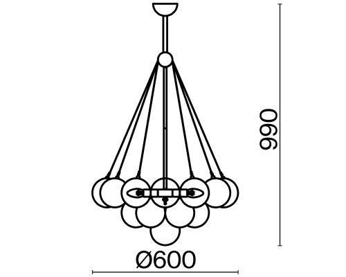 Подвесной светильник Freya FR5231PL-06CH
