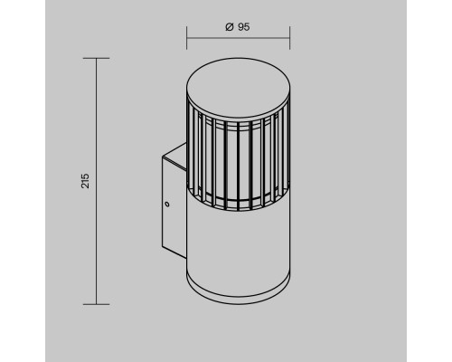 Настенный светильник (бра) Outdoor O492WL-01GF