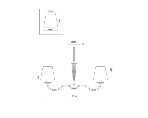Потолочная люстра Freya Osborn FR2027PL-05BS