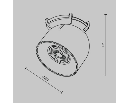 Подвесной светильник Technical TR124B-12W3K-M-W