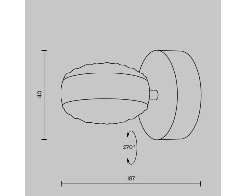 Настенный светильник (бра) Maytoni MOD299WL-L10BC3K