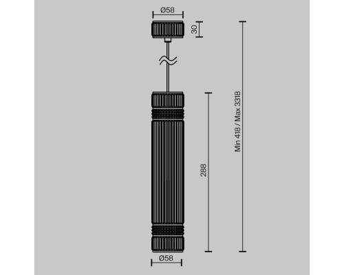 Подвесной светильник Maytoni MOD475PL-01B