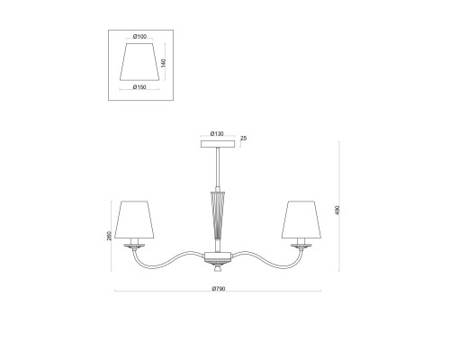 Люстра Freya FR2027PL-07N