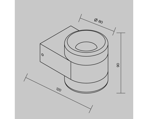 Настенный светильник (бра) Outdoor O490WL-L6B3K