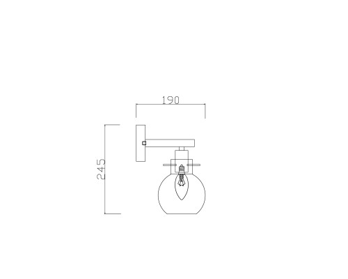 Настенный светильник (бра) Freya FR5183WL-01G