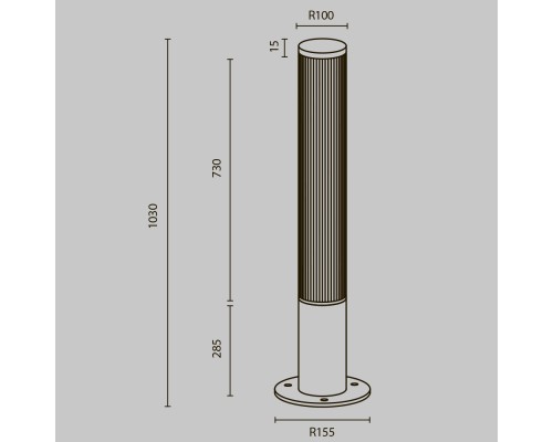 Ландшафтный светильник Outdoor O467FL-L50B3K