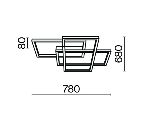 Потолочный светильник Maytoni MOD015CL-L80GK