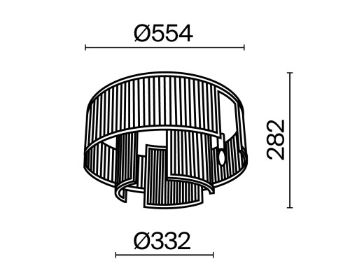 Потолочный светильник Maytoni MOD174CL-06G