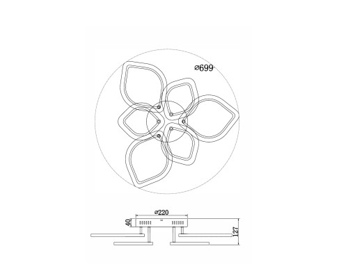 Потолочный светильник Freya FR10016CL-L72W
