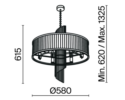 Подвесной светильник Maytoni MOD174PL-06G
