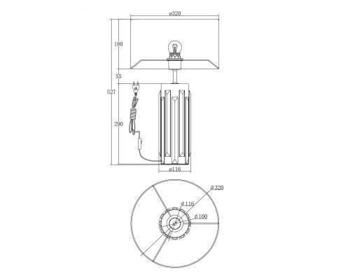 Настольный светильник Maytoni MOD304TL-01GR