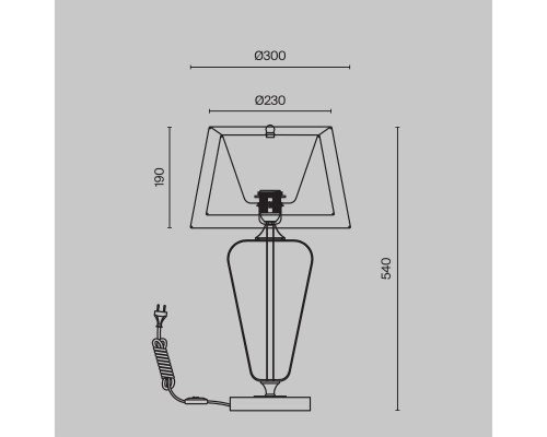 Настольный светильник Maytoni Z005TL-01CH
