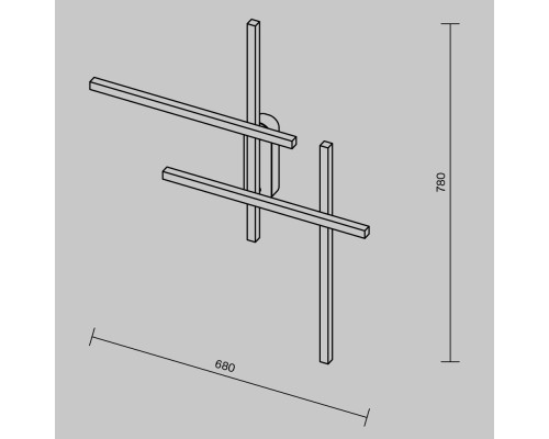 Настенный светильник (бра) Maytoni MOD248WL-L24BK