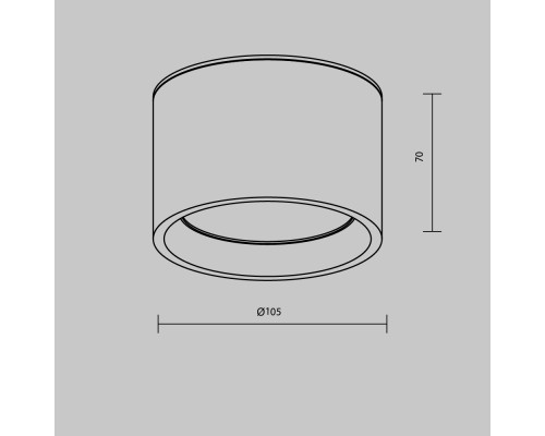 Потолочный светильник Technical C090CL-10W3K-B