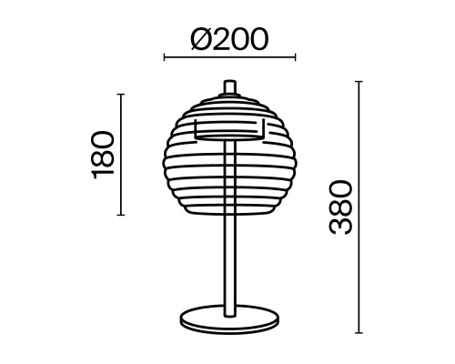 Настольный светильник Maytoni P060TL-L12BSK1