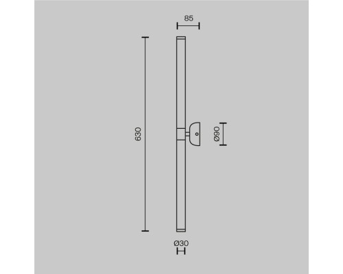 Настенный светильник (бра) Maytoni MOD106WL-L16W3K