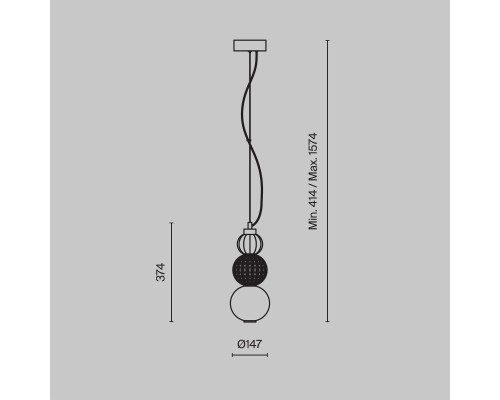 Подвесной светильник Maytoni P069PL-L16G3K