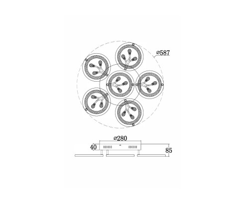 Потолочный светильник Freya FR10017CL-L92W