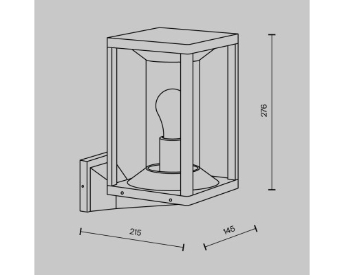Настенный светильник (бра) Outdoor O452WL-01GF