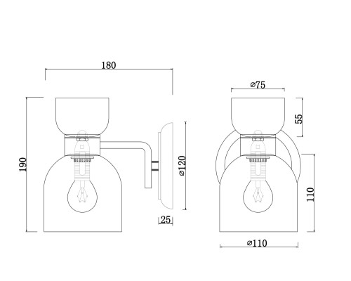 Бра Freya FR5094WL-01G