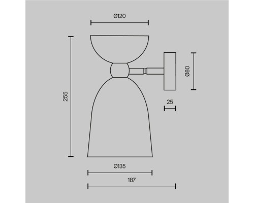 Настенный светильник (бра) Maytoni MOD113WL-01W